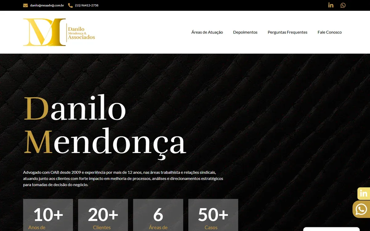 Sitio de MEA Advogados